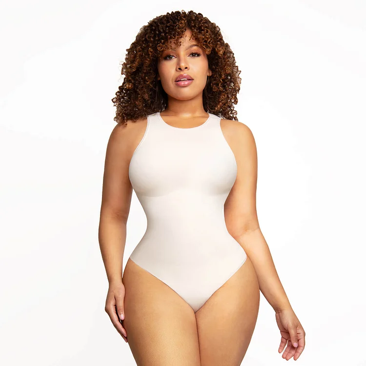 Wholesale Seamless Outer Crew Thong Bodysuit