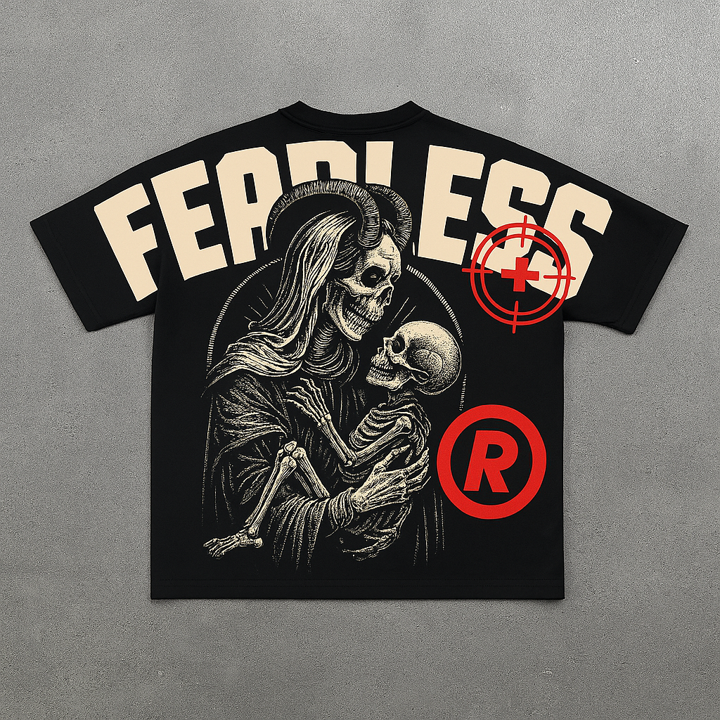 Satanic Print Short Sleeve T-shirt