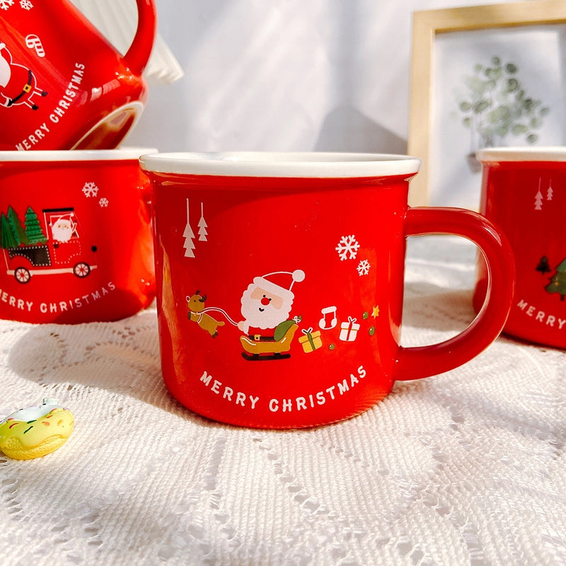 Christmas Christmas Cartoon Ceramics Mug 1 Piece
