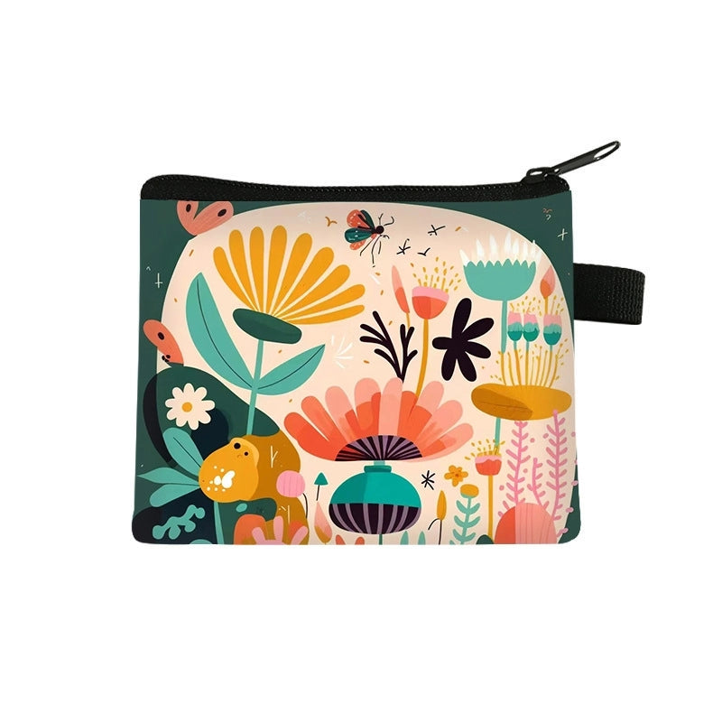 Unisex Cartoon Polyester Zipper Wallets