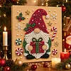 (20x20cm)Gift Gnome DIY Pearl Painting Art With Inner Wooden Framed Kit
