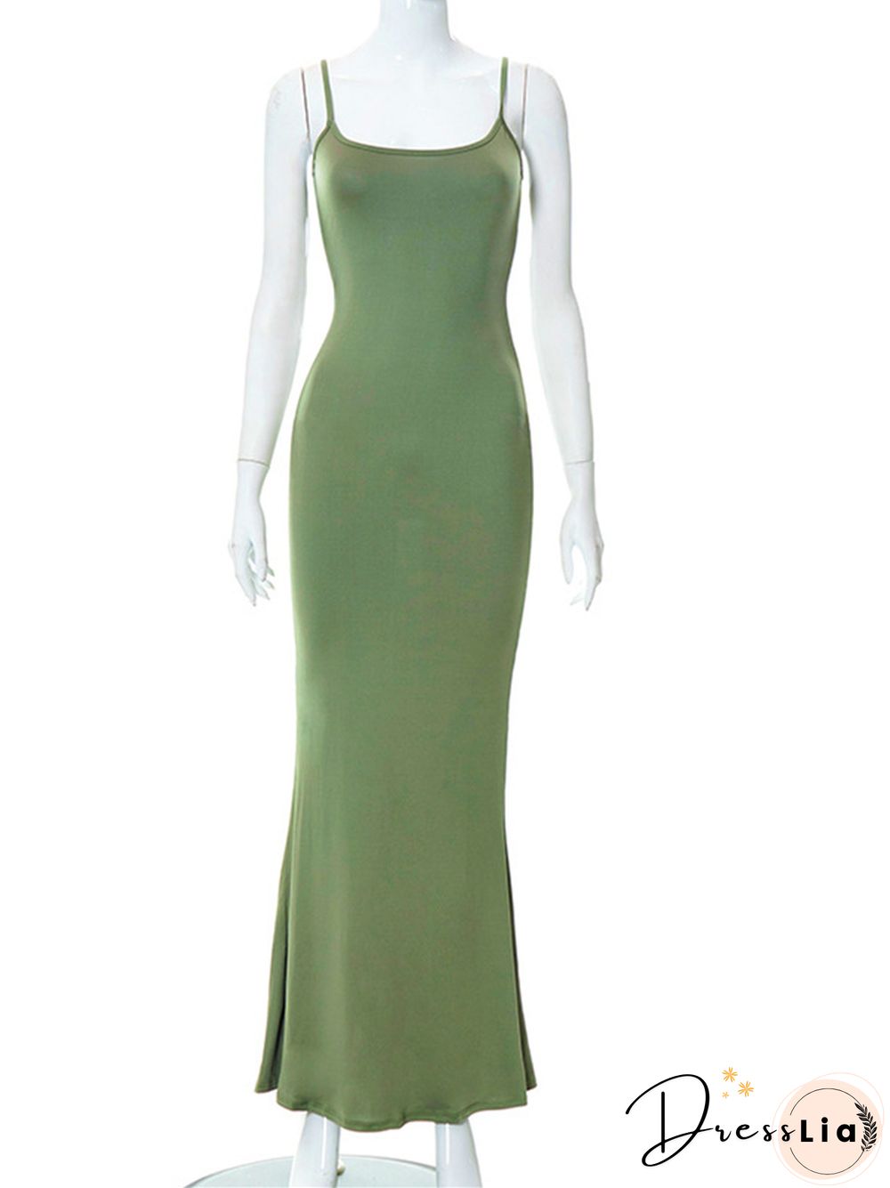 Kardashian Skims Casual Sleeveless High Waist Slim Fitting Sling Dress