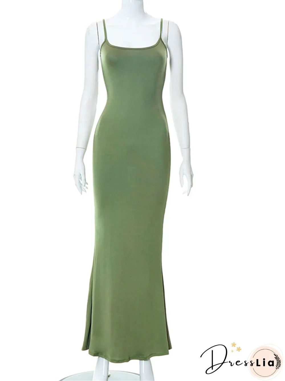 Kardashian Skims Casual Sleeveless High Waist Slim Fitting Sling Dress