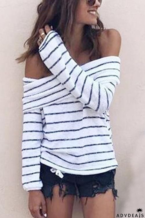 Stripe Long Sleeve Sweater