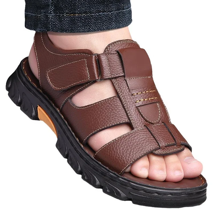 Men's Leather Sandals  Radinnoo.com