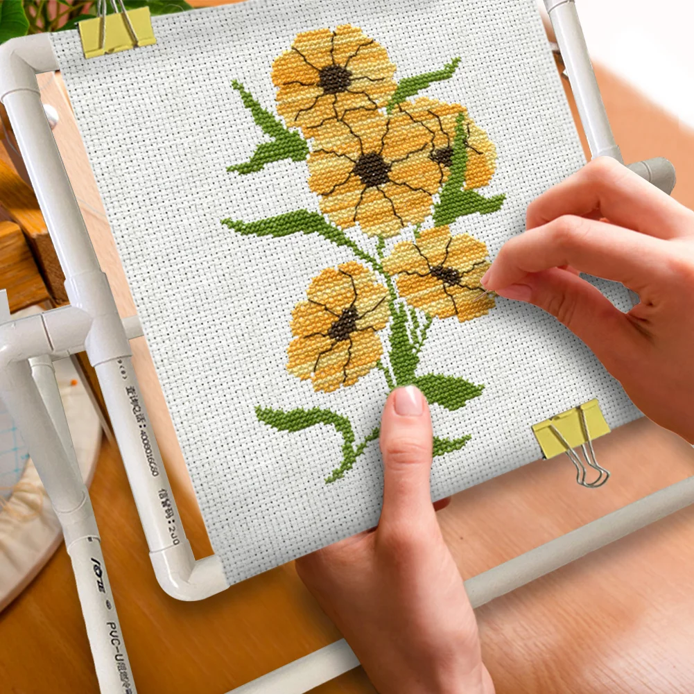 Cross Stitch Embroidery Frame Handheld Table Embroidery Auxiliary Cross Stitch