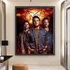 (Stamped/Counted) Supernatural Tv Series-11CT Cross Stitch 50*60cm(Big Size)