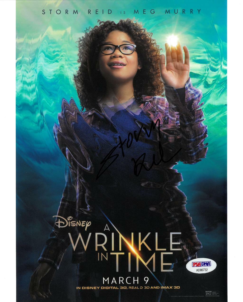 Storm Reid Signed A Wrinkle in Time Autographed 8x10 Photo Poster painting PSA/DNA #AD86732