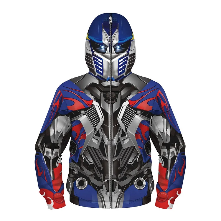 Kids Optimus Prime cosplay Hoodie-Mayoulove