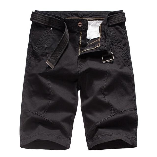 Men's Summer Cargo Shorts Cotton Loose Military Tactical Shorts (No Belt) - VSMEE