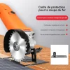 Support de meuleuse à angle réglable protection pour la coupe du fer