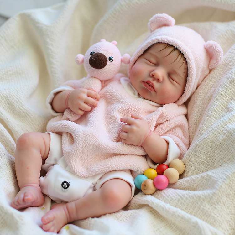 12"&16" Flexible Solid Platinum Liquid Full Silicone Reborn Doll Baby Boy or Girl Rubina and Elizin - Reborndollsshop®-Reborndollsshop®