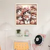 (Multi-Style) Flowers Cats-11CT Stamped Cross Stitch 50*50cm/19.69*19.69in tapestrymarket