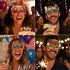 4pcs DIY Rhinestone Diamond Painting Glasses Frame No Lens (Birthday-1)