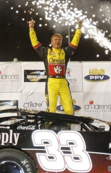 CLINT BOWYER Cheerios NASCAR Glossy 8 x 10 Photo Poster painting Poster #33