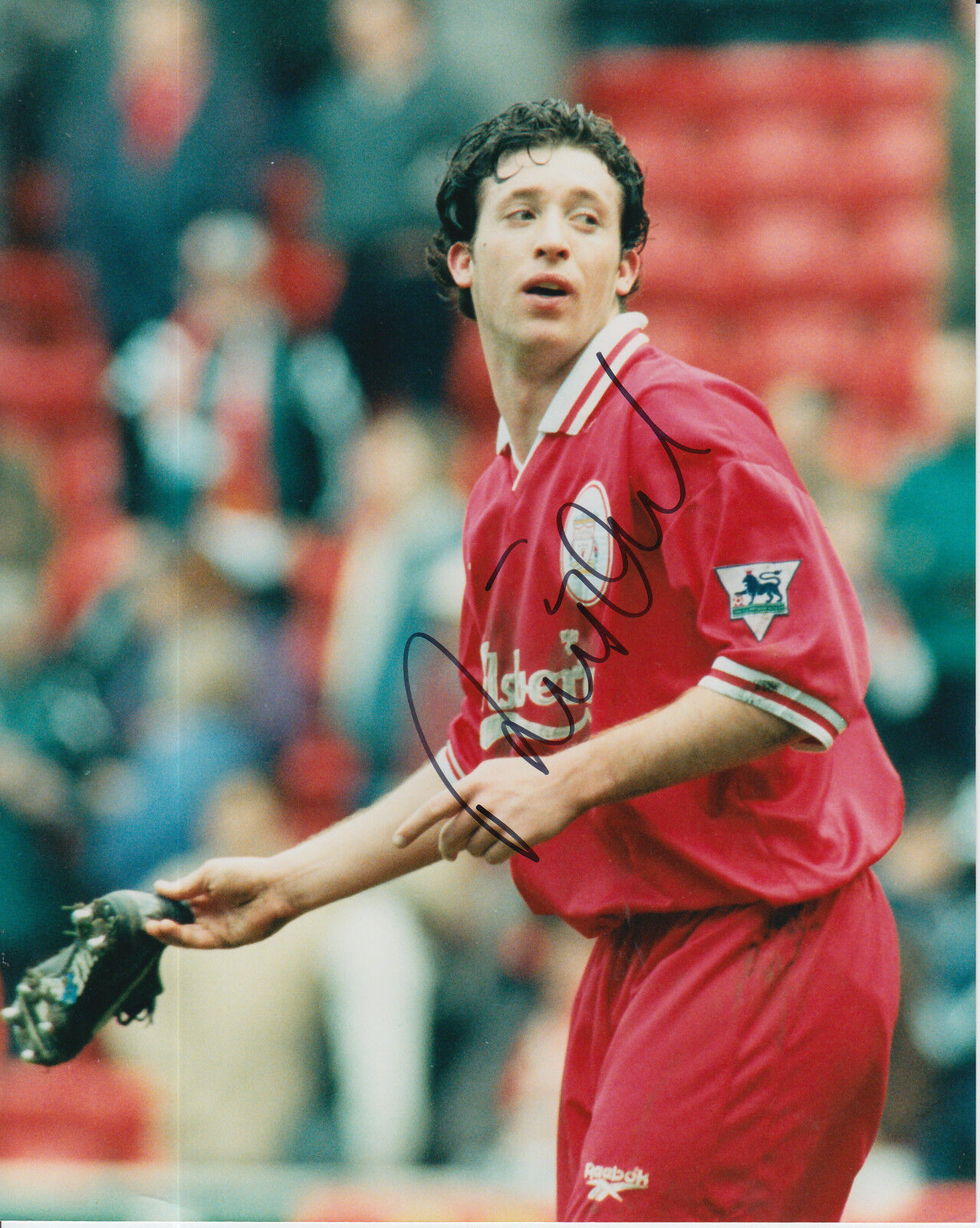 LIVERPOOL HAND SIGNED ROBBIE FOWLER 10X8 PRESS Photo Poster painting 1.