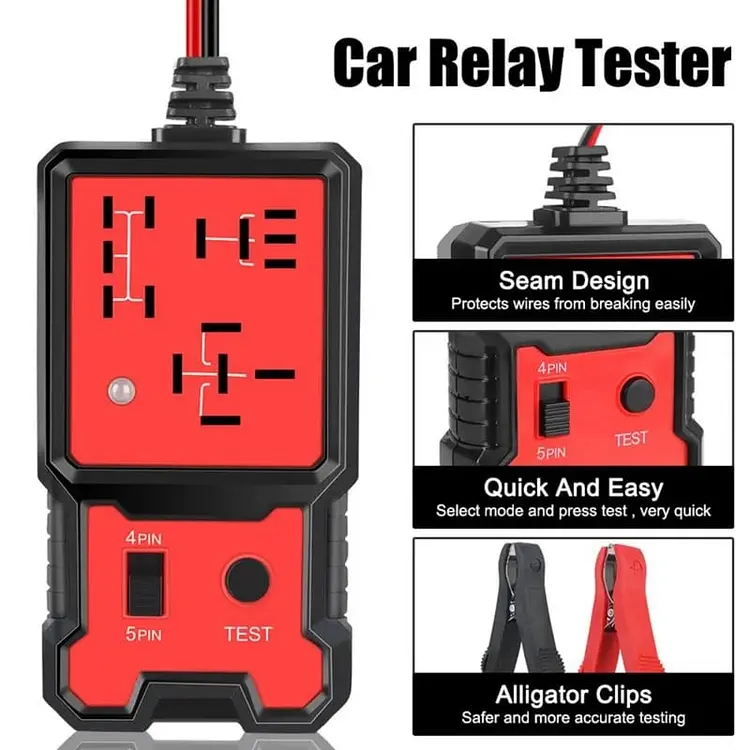 🚗12V/24V Automotive Relay Tester & Code Reader &ndash; Diagnostic Tool, Father&rsquo;s Day Gift for Men 