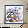 Pussycat And Robin-11CT Stamped Cross Stitch 40*40cm/15.75*15.75in tapestrymarket