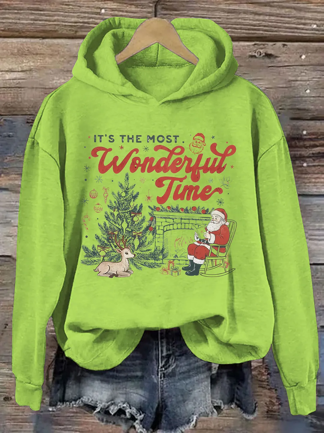 Retro Santa Christmas Hoodie