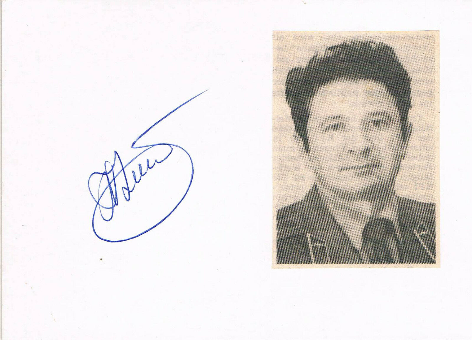 Leonid Kizim 1941-2010 autograph signed 4x6