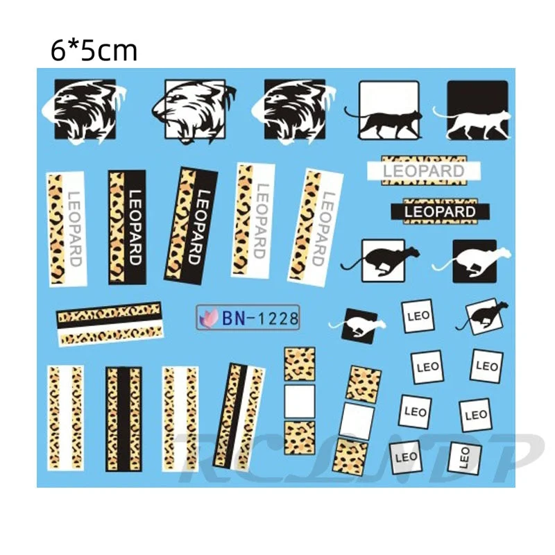 Water sticker for nail art decoration slider skull witch with rose flower watercolor ink design decal lacquer accessoires