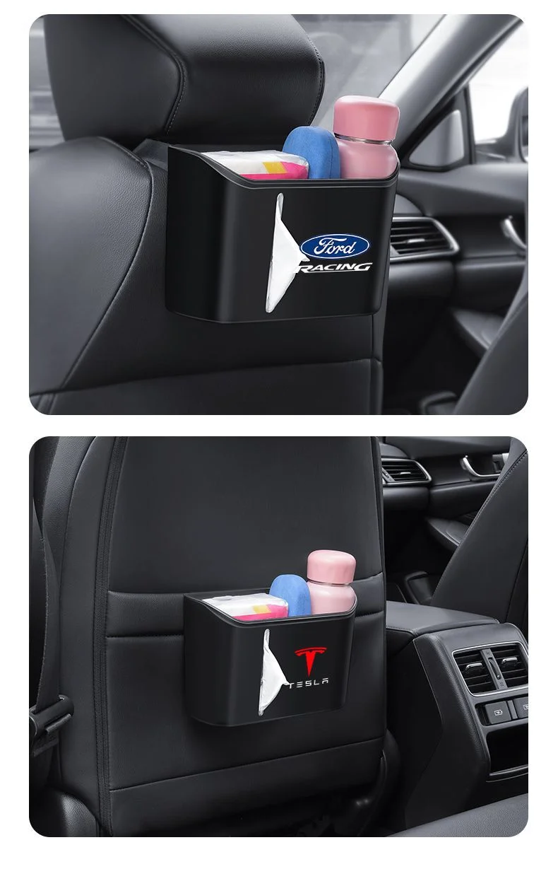 Car multifunctional seat back storage box