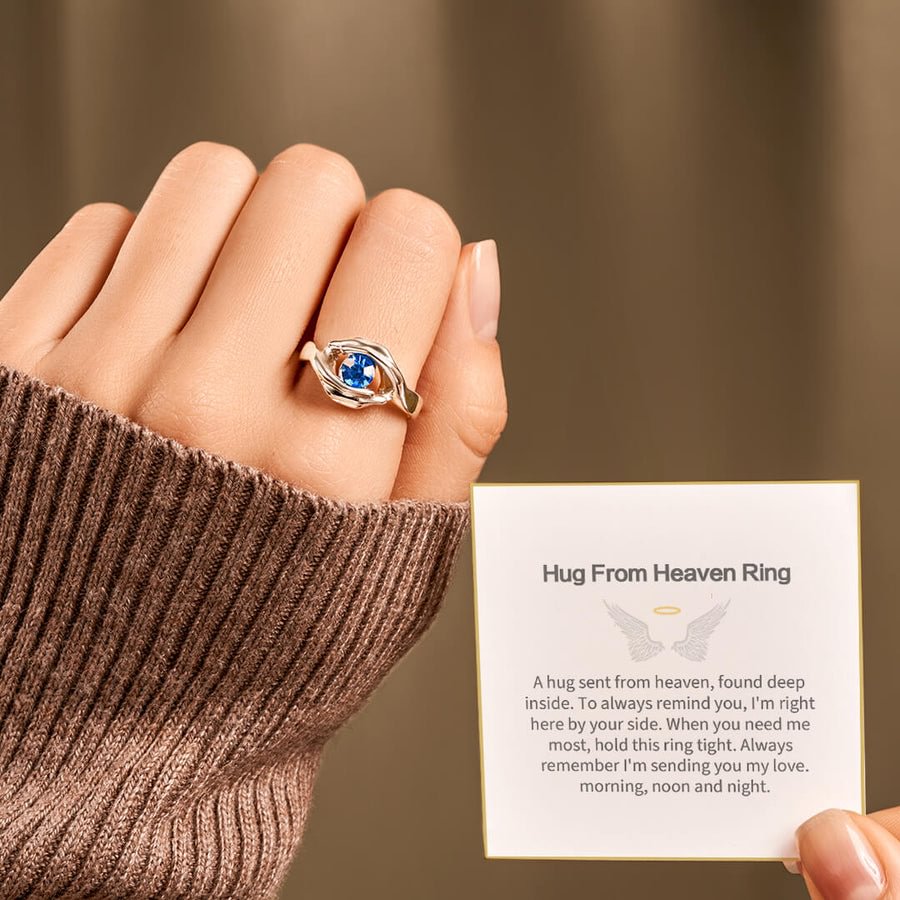 PERSONALIZED NAME HUG RING