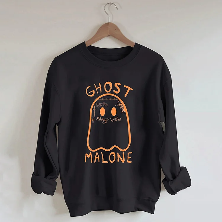 Comstylish Ghost Malone Round Neck Casual Sweatshirt