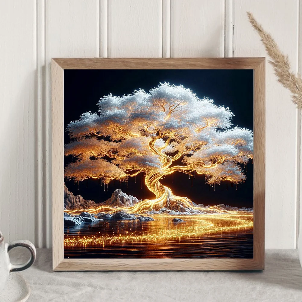 Diamond Painting - Full Round Drill - Tree(Canvas|30*30cm)