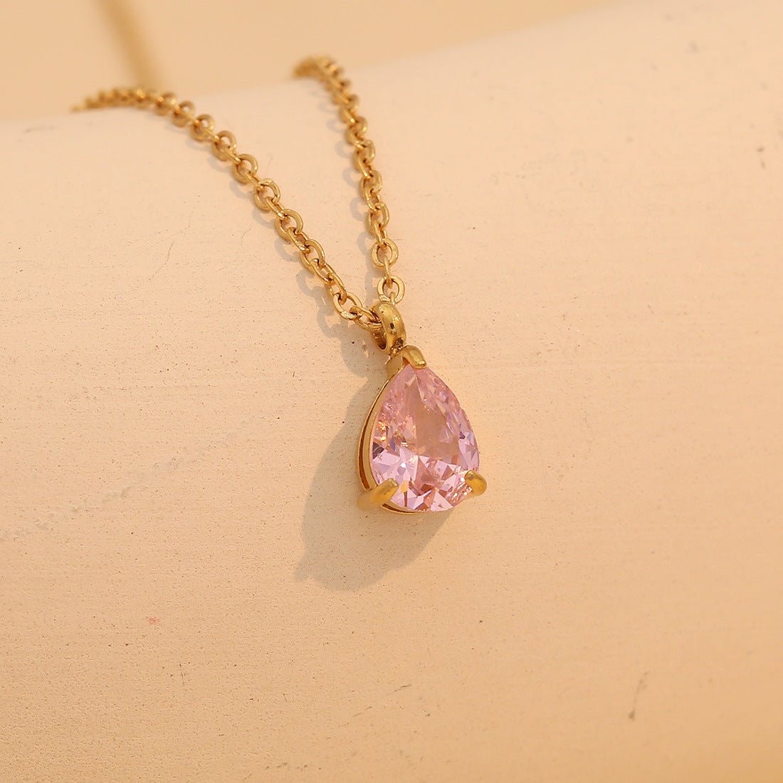 12 Birthday Pendant Necklace Fashion Color Drop Necklace Clavicle Chain N1476