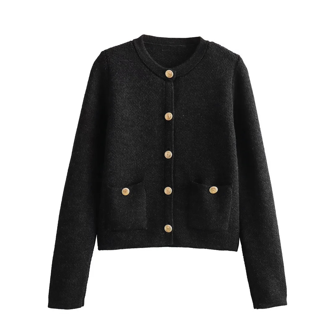 Nigikala Nigikala 2025 New Women's Button Knitted Jacket Little Scented Women's Sweater E3336