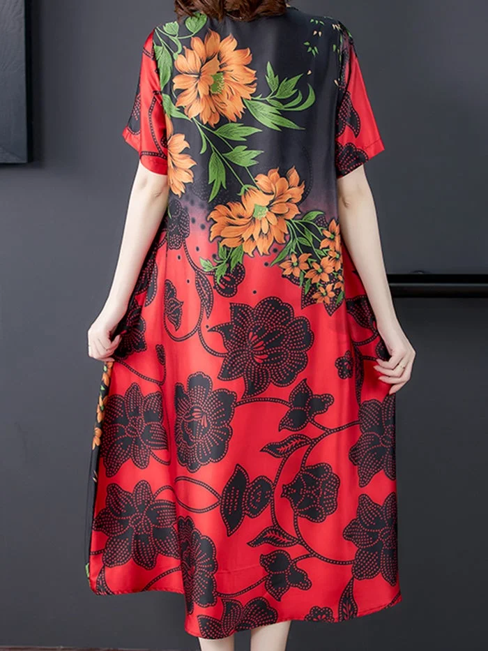 Elegant Fashion Print Dress