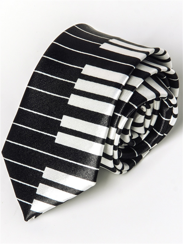 Music Lover Piano Keys Graphic Satin Tie wearshes