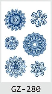 Drop Shipping Temporary Tattoo Stickers Sexy Flowers Juice Ink Lasting Girl Arm Neck Back Waist Buttocks Fake Tatoo Hot Sale DIY