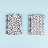 12PCS Black and White Geomtric Abstract A6 / A7 Paper Notebooks Diary Meeting Creative Stationery Boutique Gift
