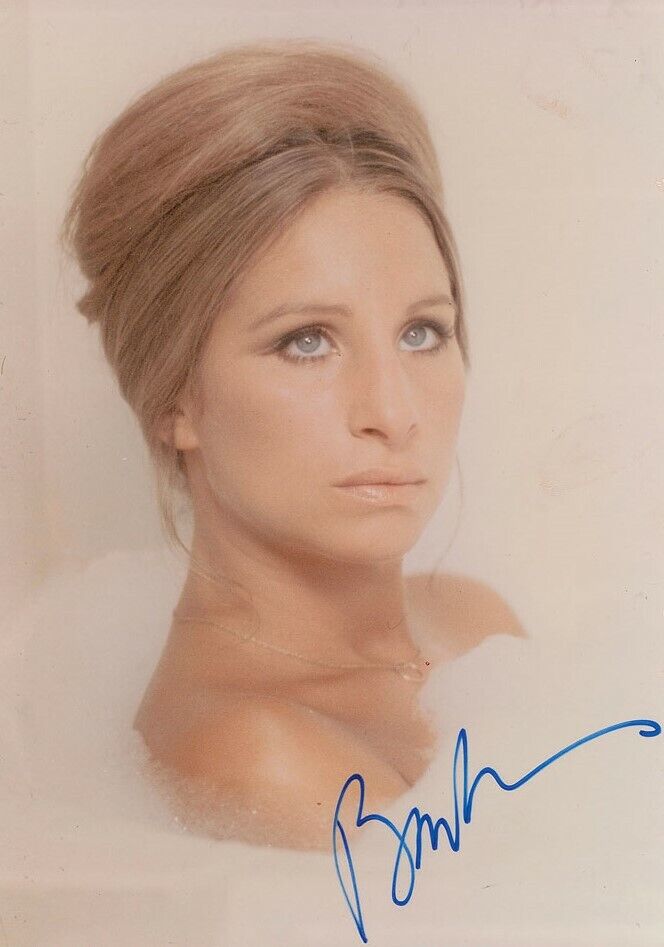 BARBRA STREISAND Autographed Photo Poster paintinggraph - Pop Singer / Actress - Preprint