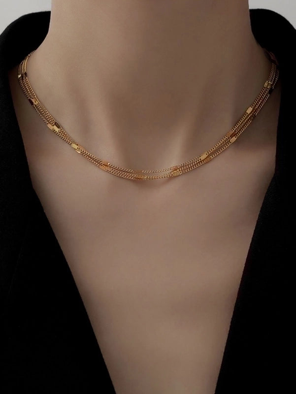 Minimalist Round Stainless Steel Necklace