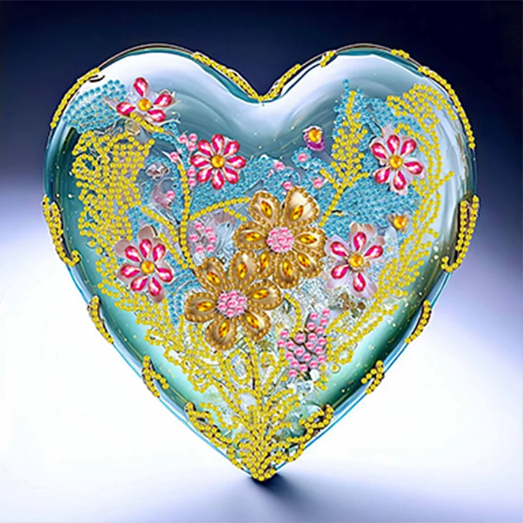 Partial Special-Shaped Diamond Painting - Flowers Love 30*30CM