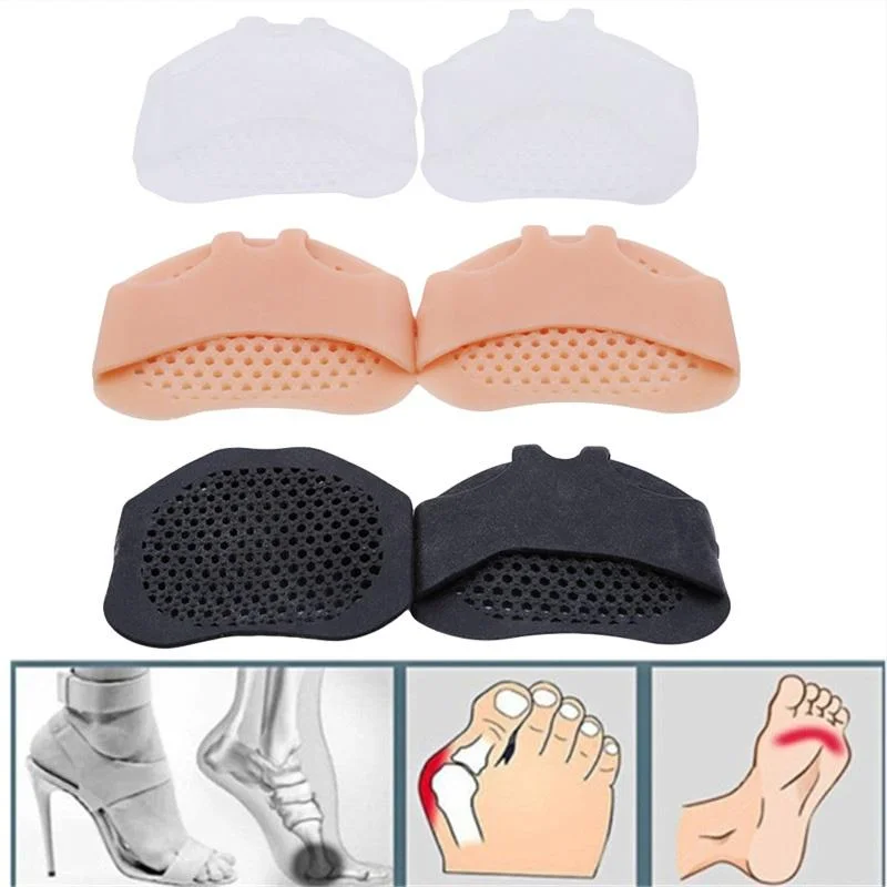 Insoles Forefoot Pads for Women High Heel Shoes Foot Blister Care Toes Insert Pad Silicone Gel Insole Pain Relief Toe Pad Insert