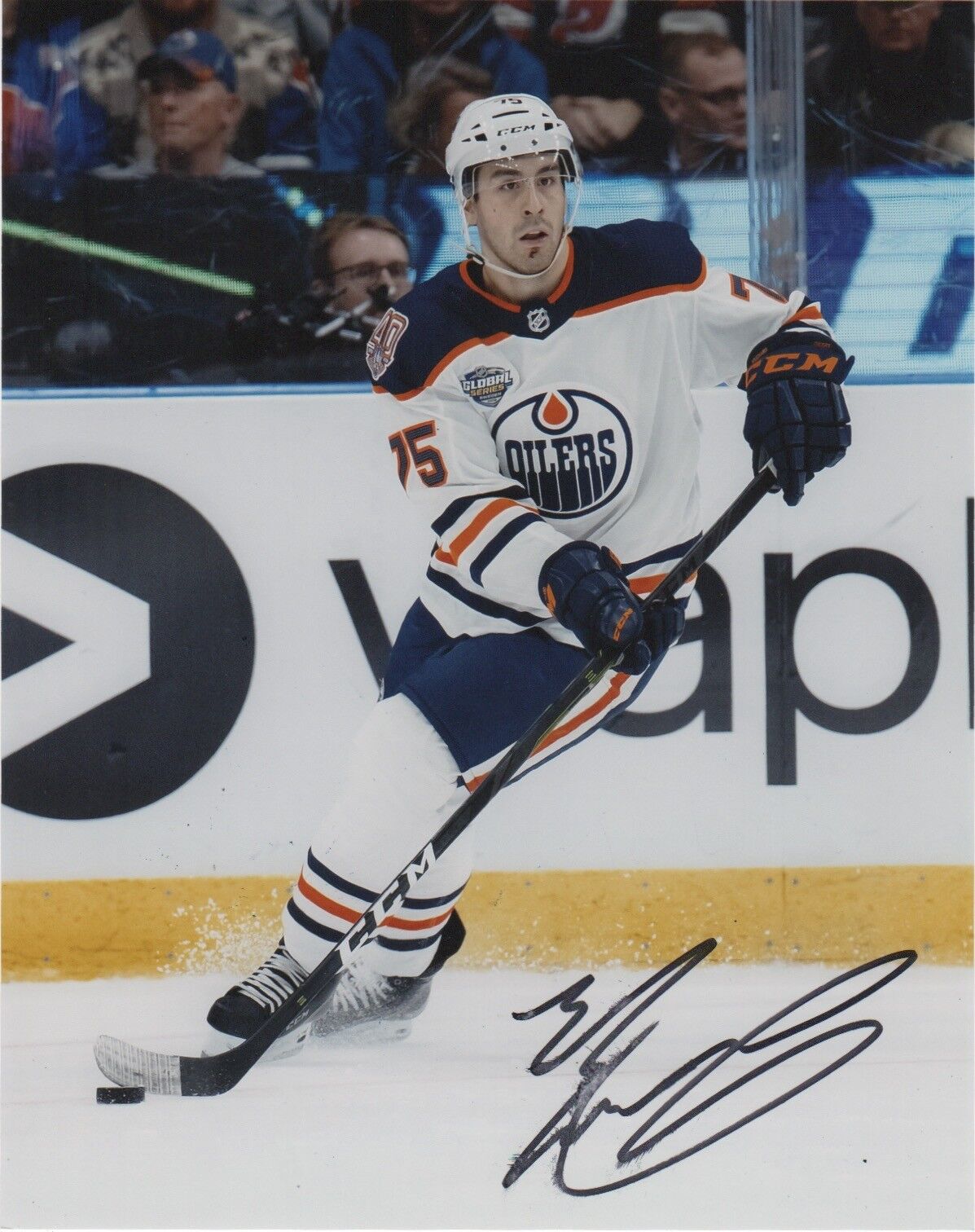 Edmonton Oilers Evan Bouchard Autographed Signed 8x10 NHL Photo Poster painting COA #2