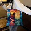 Four Seasons Scenery-11CT DIY Stamped Cross Stitch Shopping Bag 40*40cm