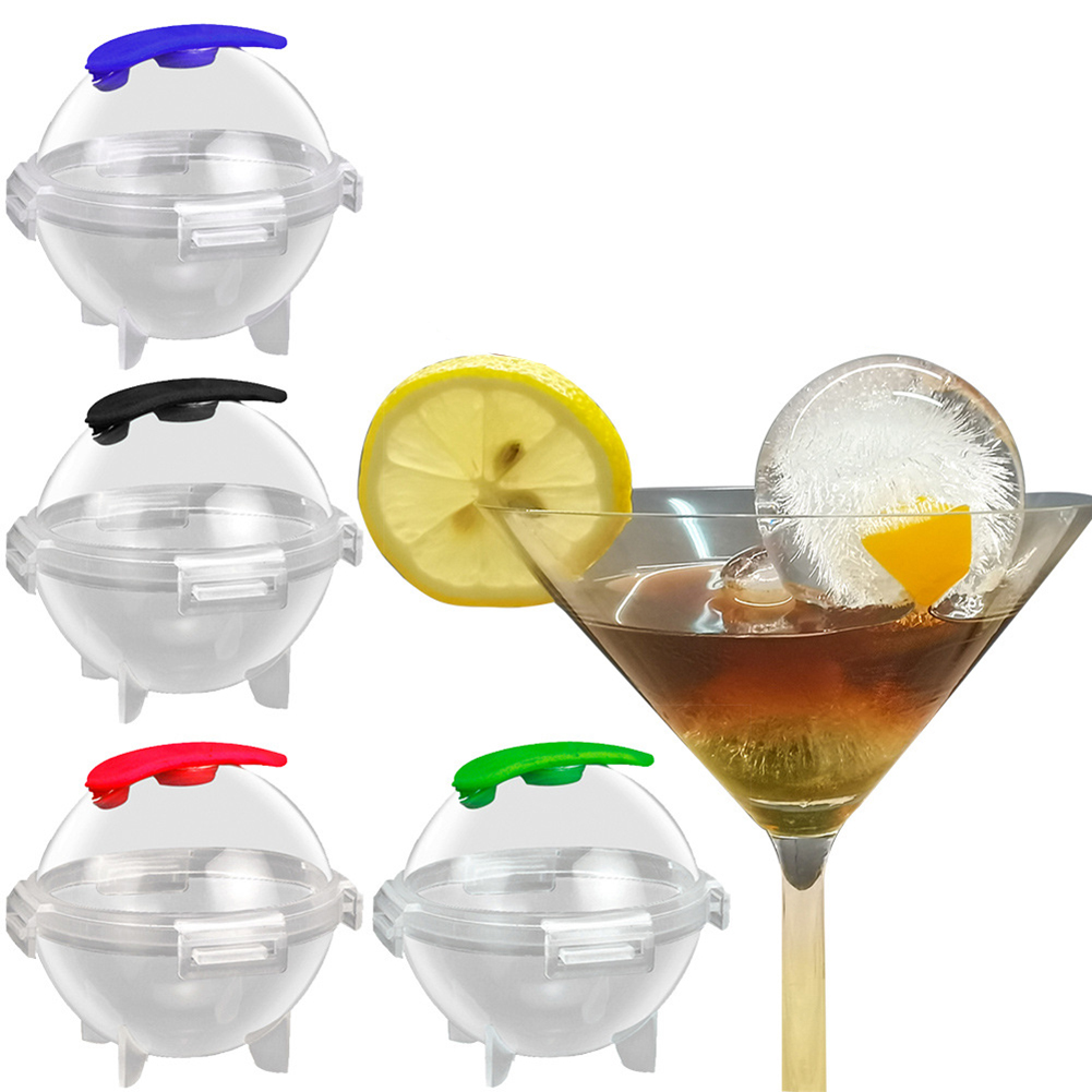 

4pcs Round Ball Ice Cube Mold Maker DIY Sphere Ice Ball Device with Funnel, 501 Original