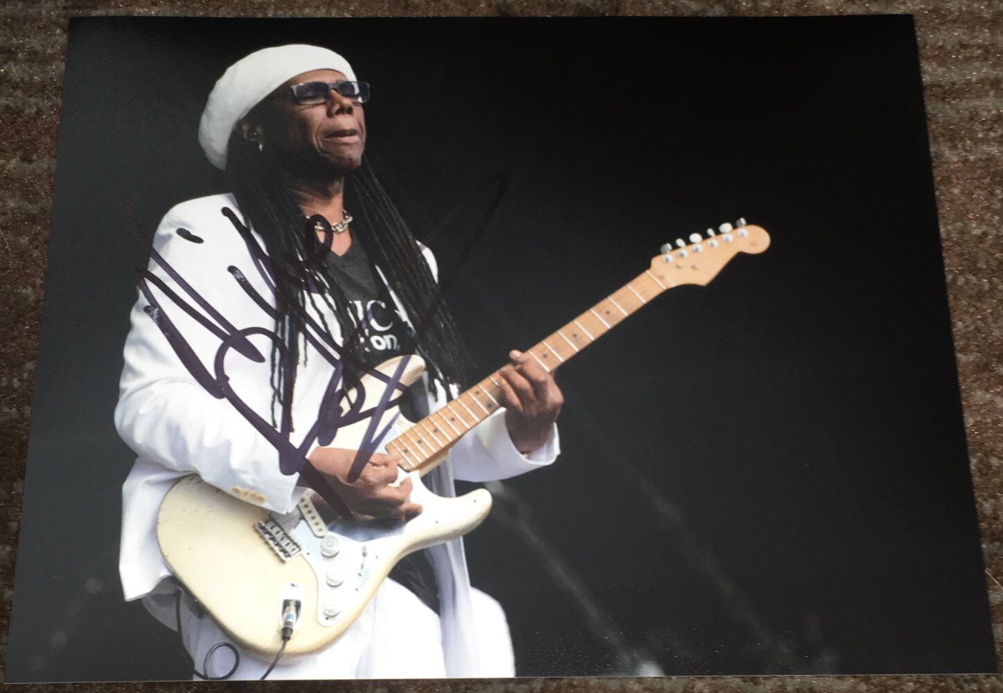NILE RODGERS SIGNED AUTOGRAPH CHIC DAFT PUNK 8x10 Photo Poster painting D w/EXACT PROOF