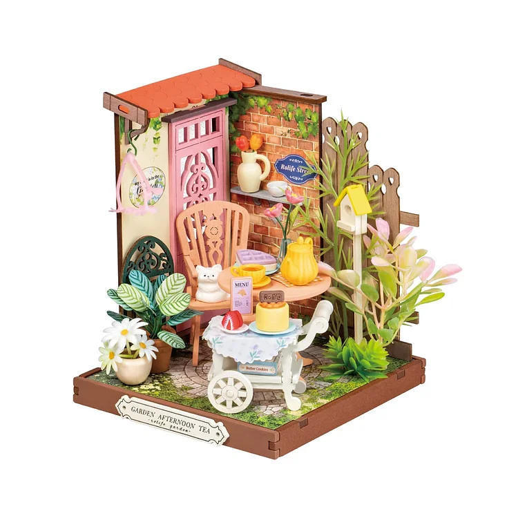 Rolife Fancy Tea Yard DIY Miniature House DS038 | Robotime Online