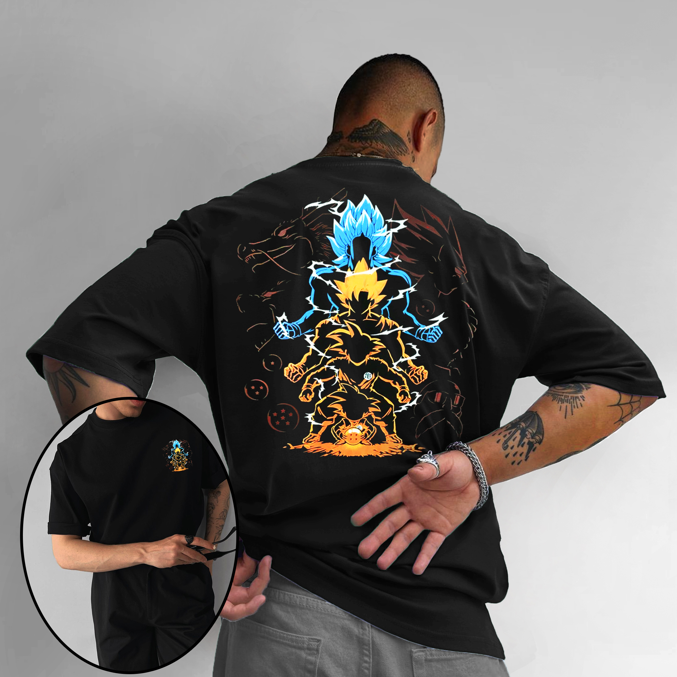 Unisex Anime Print Goku T-shirt