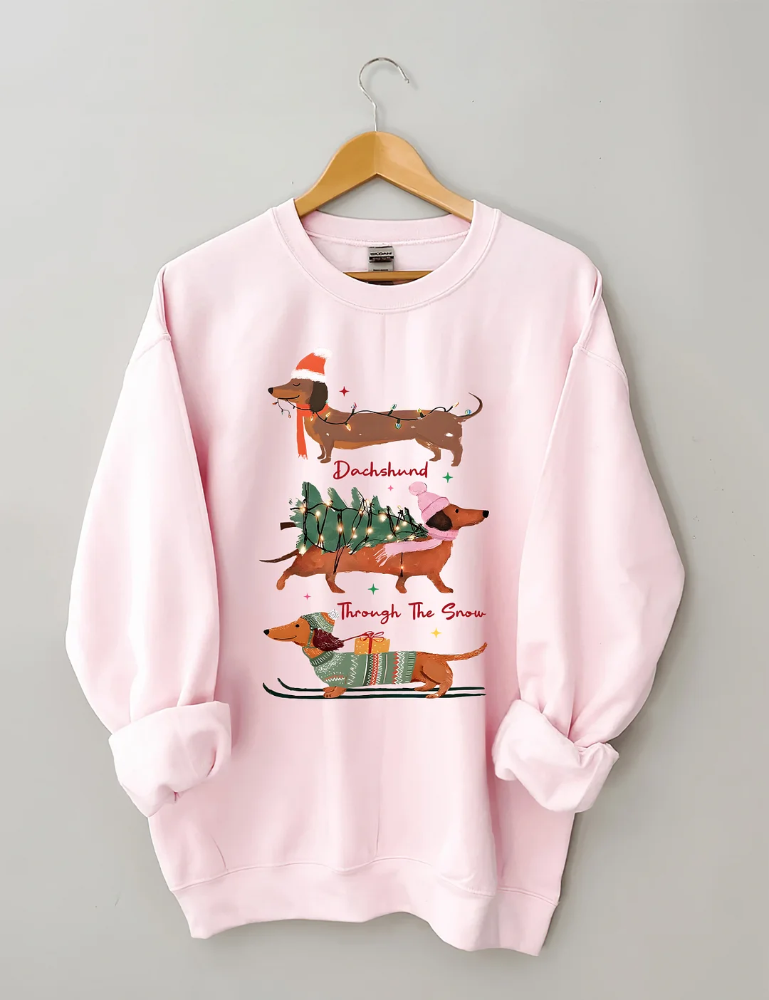 Dachshund Through The Snow Sweatshirt