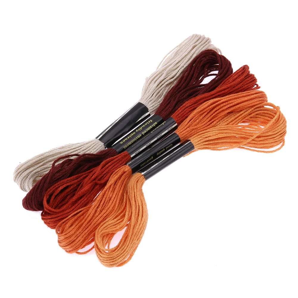 50 Colors Embroidery Thread Hand Cross Stitch Floss Sewing Skeins Craft