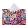 Rhombus DIY PU Diamond Painting Tissue Box Kits for Adults/Beginners Home Decor Diamond Desk Decorative Tissue Box Stain-resistant