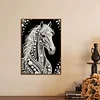 Diamond Painting-DIY Special Shaped Drill Pearl Painting Horse(30x40cm)