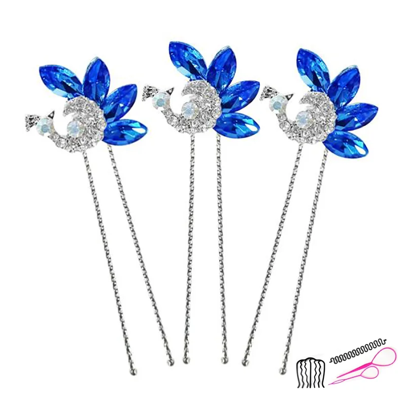 Light luxury and elegant U-shaped Czech drill non-slip small hairpin